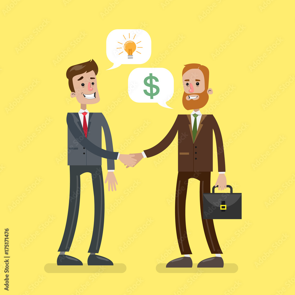 Men at business deal. Men at business deal.
