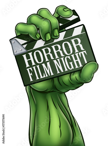 Horror Film Night Zombie Monster Clapper Board photo