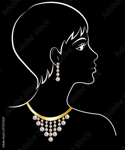 woman in jewelry