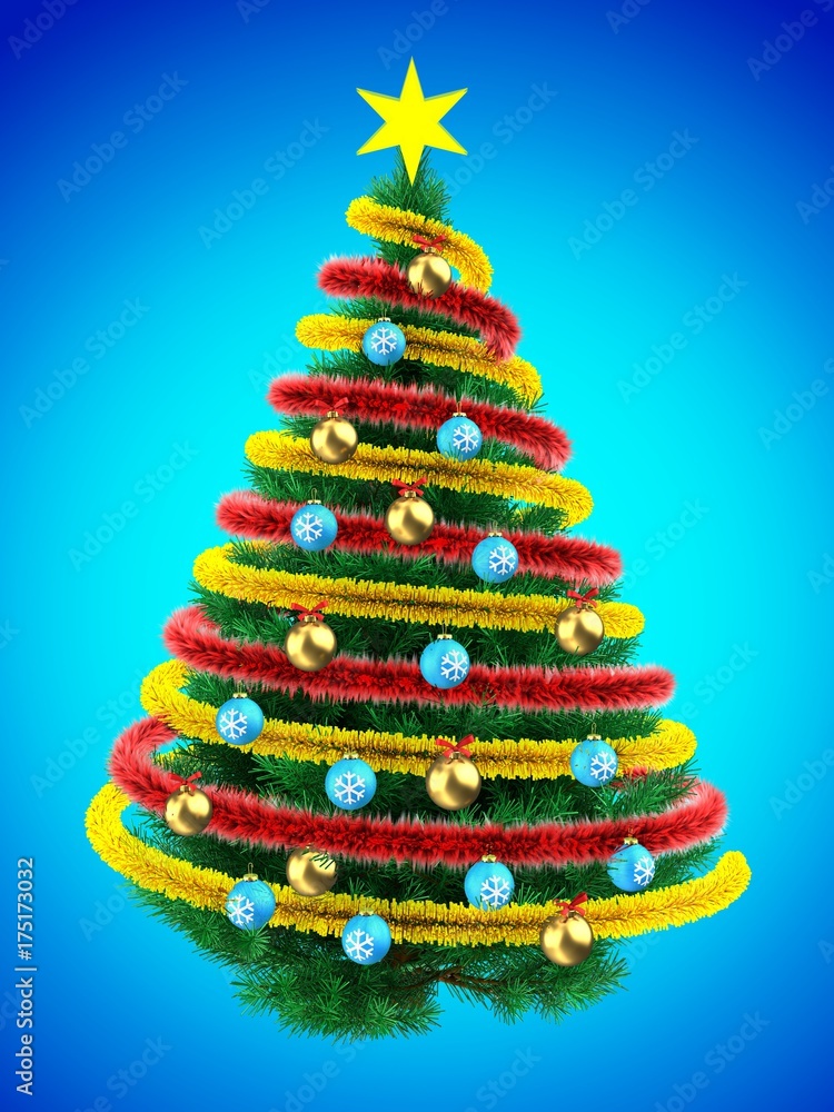 3d tinsel orange 3d tinsel orange