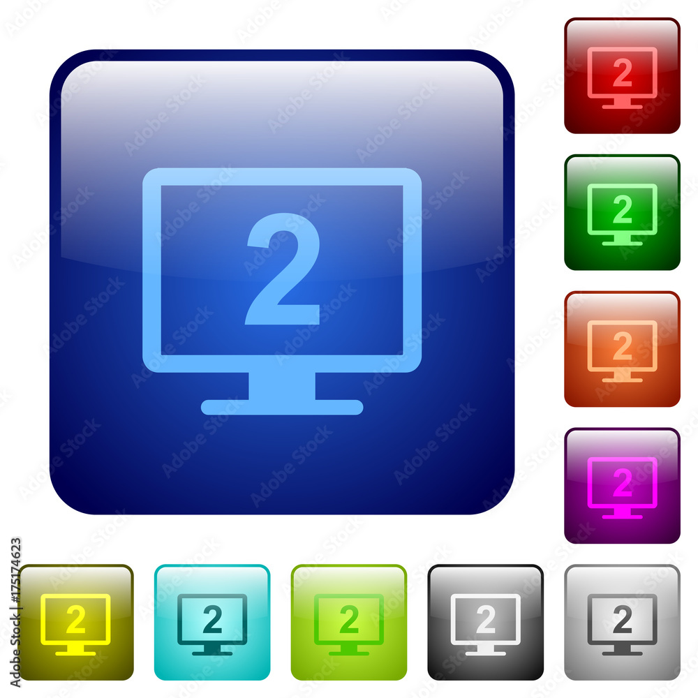 Secondary display color square buttons Secondary display color square buttons