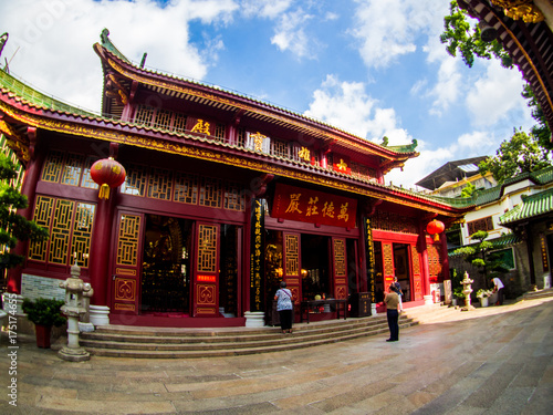 liu-rong-si, Pagoda, Temple of the Six Banyan Trees, Guangzhou China in Aug 2017