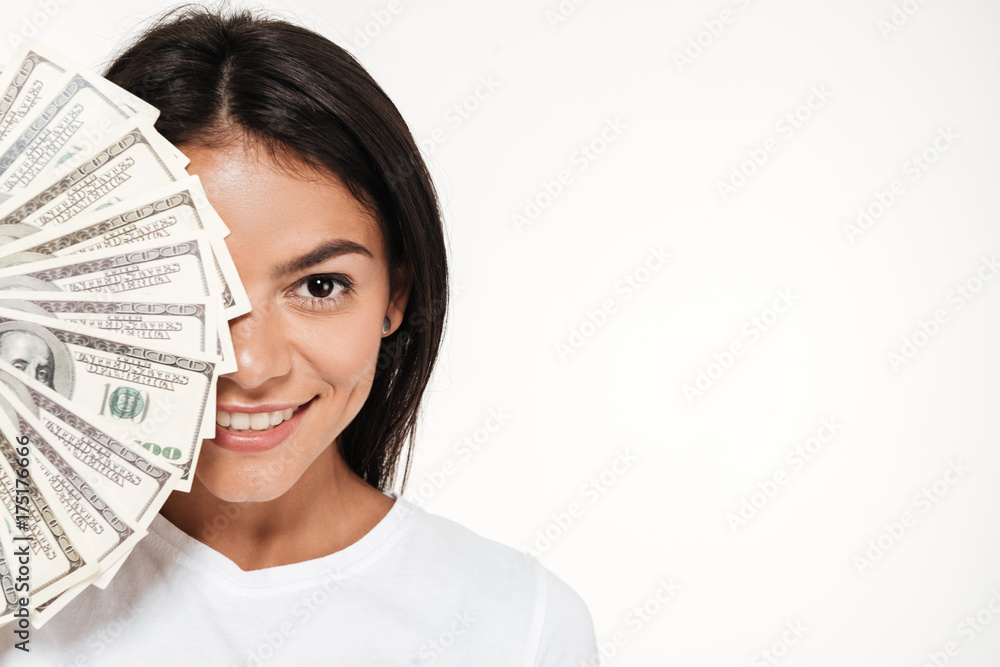 Close up portrait of a smiling attractive woman Close up portrait of a smiling attractive woman