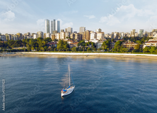 Photography City landscape from sea
