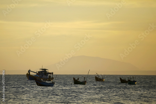 Fishing boats in the bay © kichigin19