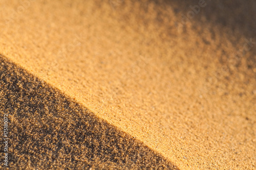 Close up macro texture of sand dune in Sahara desert.