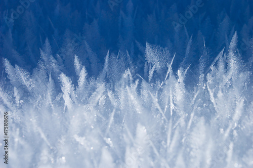 Texture of hoarfrost