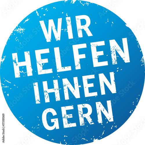 Button wir helfen ihnen gern