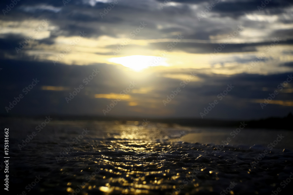 Fototapeta premium The sea at sunset