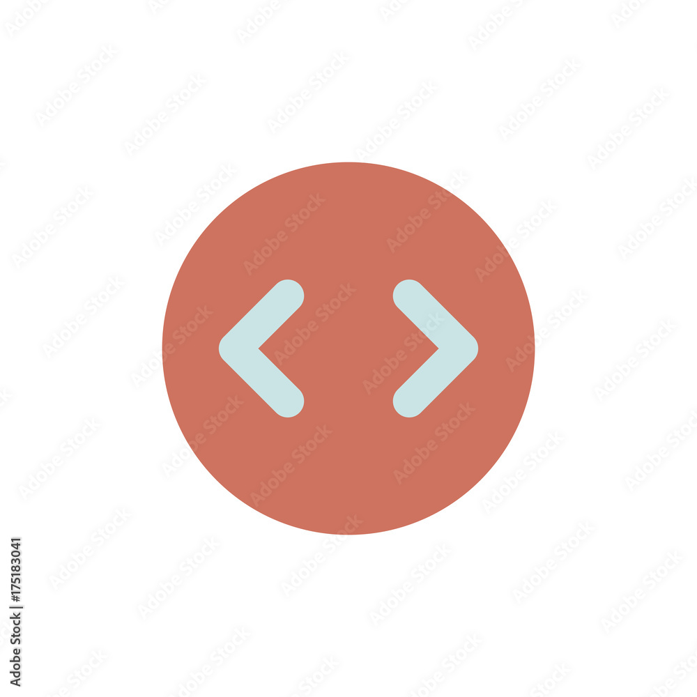 Vector of computer code icon Vector of computer code icon