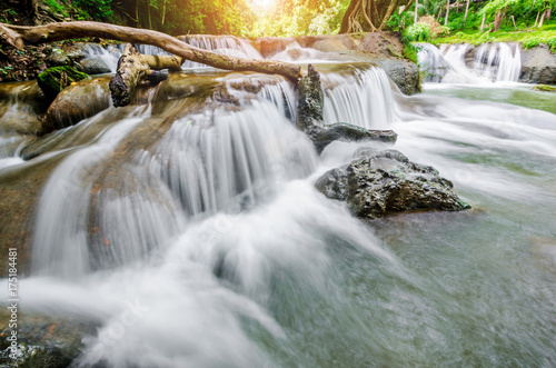 Deep forest Waterfall.