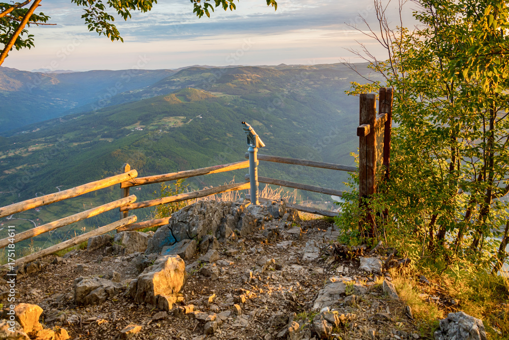 Fototapeta premium Viewpoint Banjska stena Tara mountain Serbia 