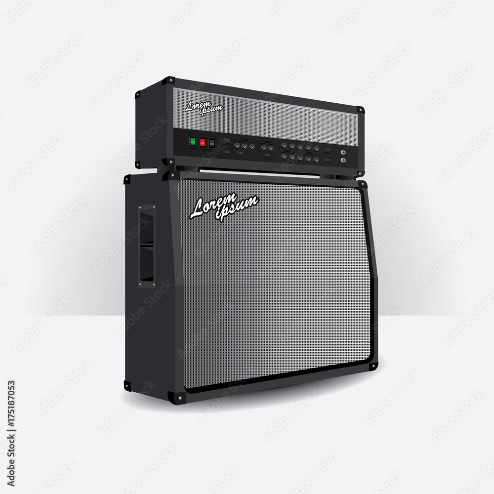 Guitar amplifier vector illustration Guitar amplifier vector illustration