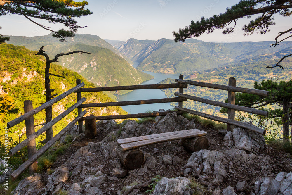 Naklejka premium Viewpoint Banjska stena Tara mountain Serbia 