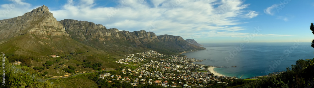 The Twelve Apostles mountain range in Cape Town, South Africa.