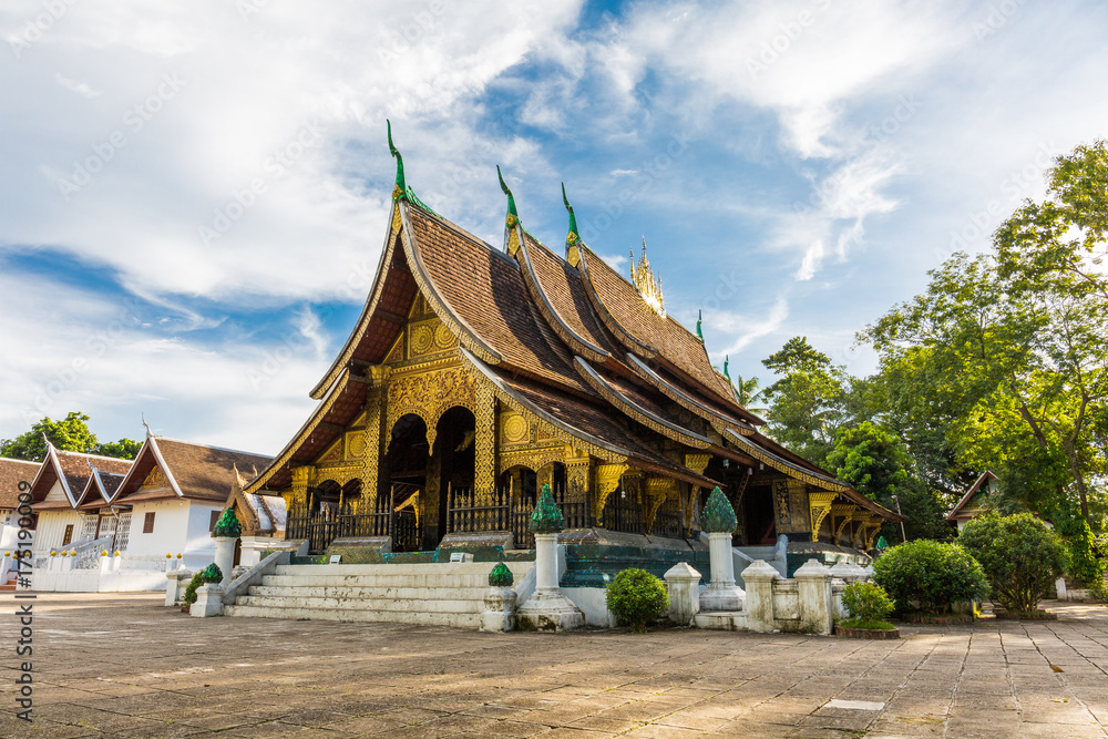 Wat Xieng Thong, a popular Buddhist temple in Luang Prabang, Laos