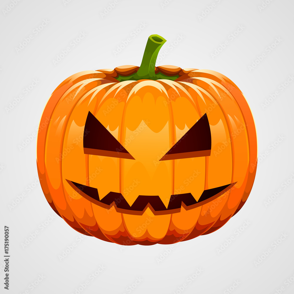 Pumpkin for Halloween on white background Pumpkin for Halloween on white background
