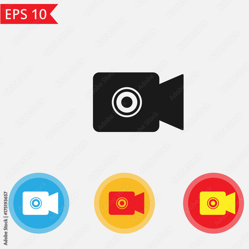 Camera rec icon Vector. Camera rec icon Vector.