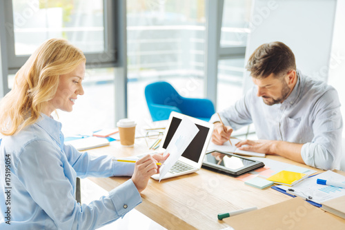Wallpaper Mural Busy office workers sitting at their places Torontodigital.ca
