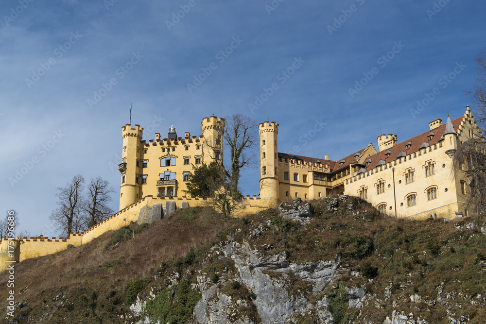 Schloss Hohenschwangau in Füssen, Allgäu, Bayern