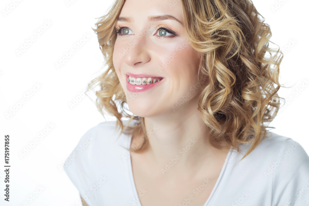 Woman in braces Woman in braces