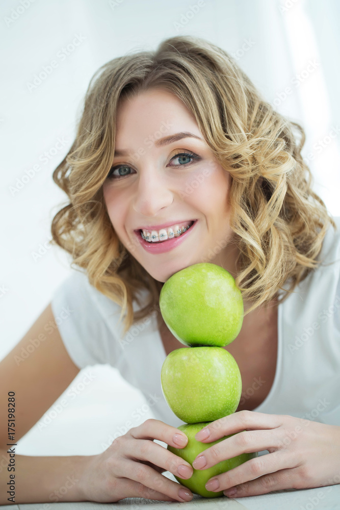 Woman in braces Woman in braces
