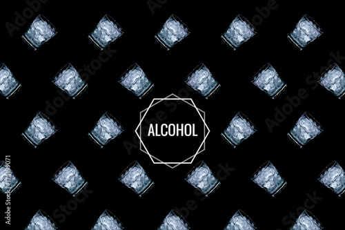Alcohol glass pattern