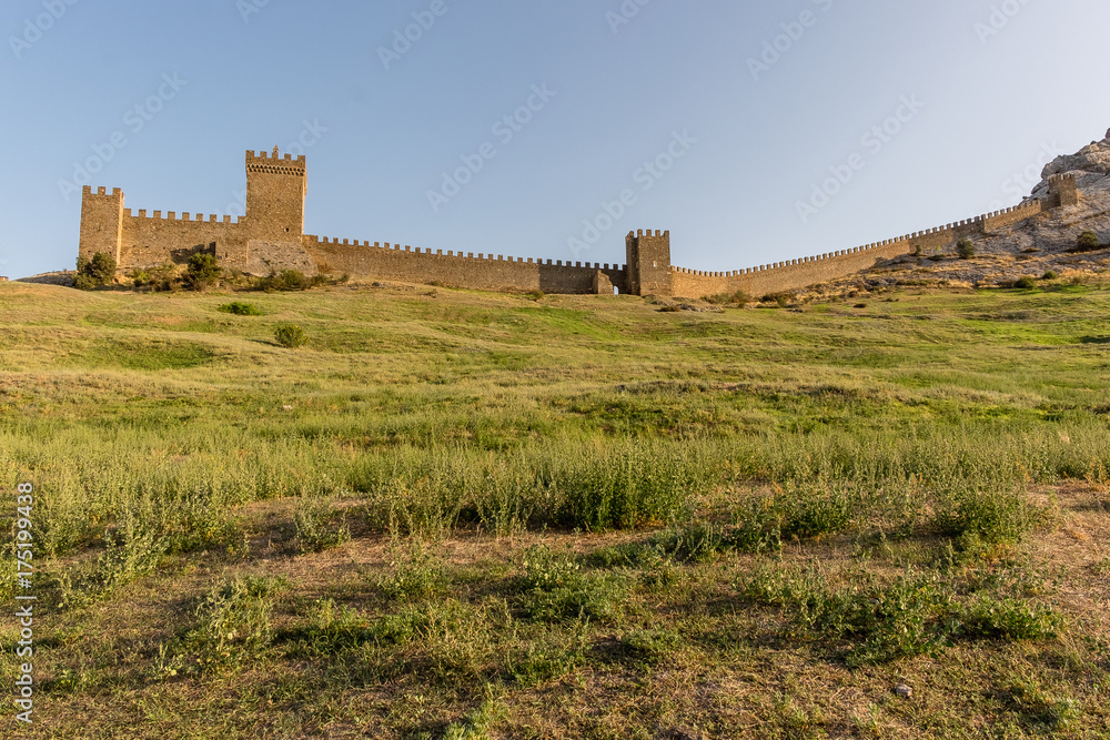 Genoese fortress in the city of Sudak Genoese fortress in the city of Sudak
