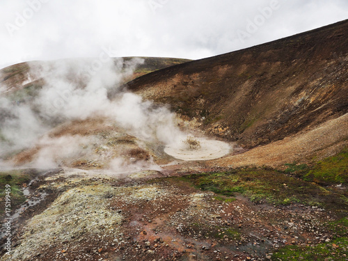 Thermal Spring in the Landmanalahar Valley, Iceland