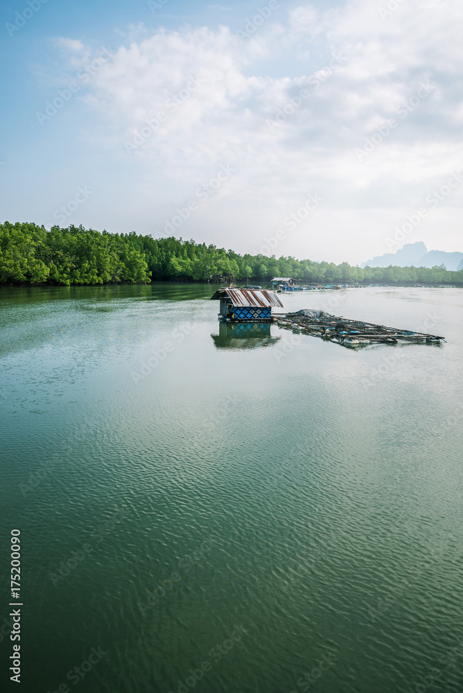 background landscape. The fishing village life style background landscape. The fishing village life style