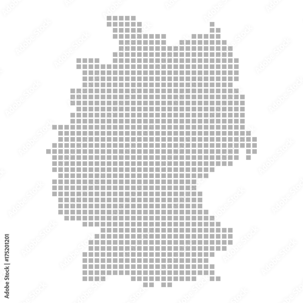 Deutschland-Karte aus Quadraten