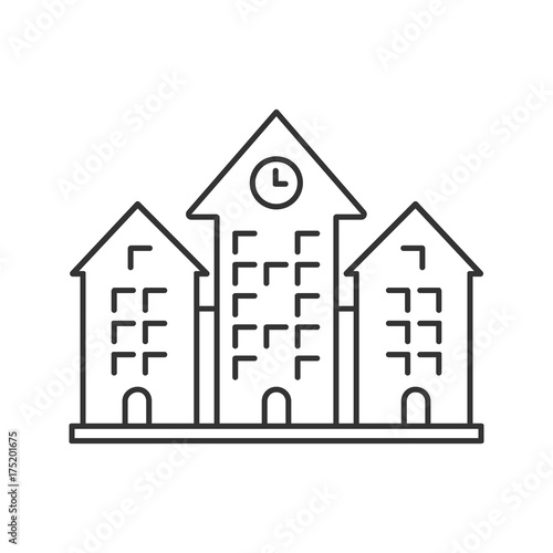 Town hall linear icon