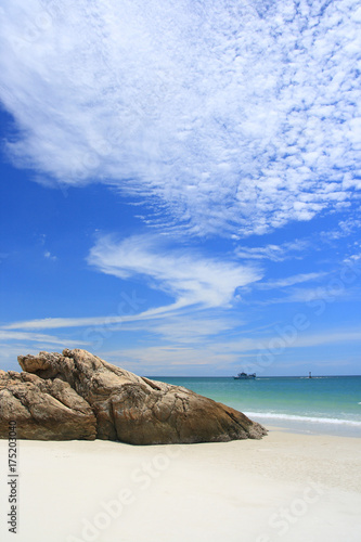 beautiful sky on the beach(Samet island of Thailand)