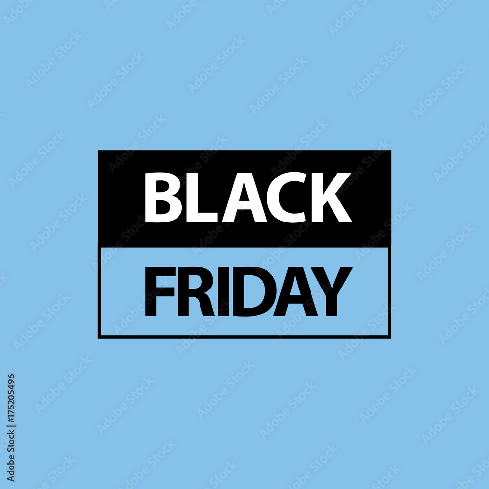 Obraz premium black friday sign on blue background