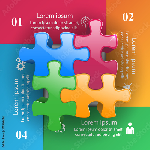 3d puzzle icon on the grey background.