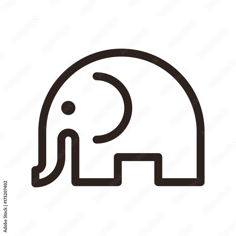 Fototapeta premium Elephant sign