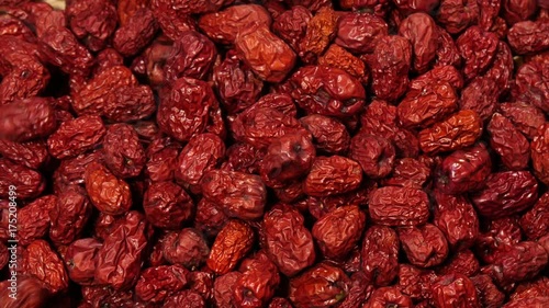 Falling a mass of red jujube