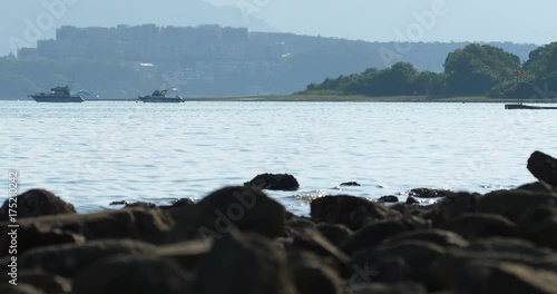 Boats on the Sea in Hong Kong photo