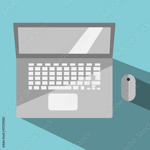 Laptop flat icon