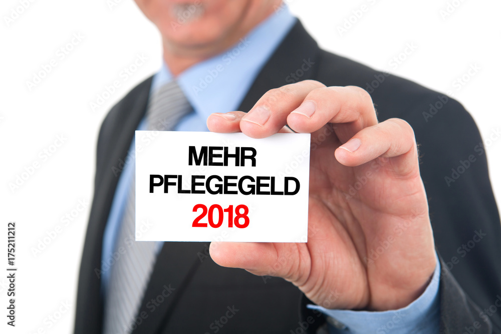 Mehr Pflegegeld 2018! Mehr Pflegegeld 2018!