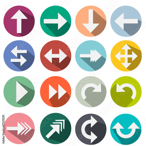 Free Download Arrows Buttons flat icons - GFXLoad