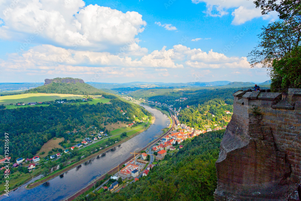 Obraz premium Festung Königstein, Deutschland