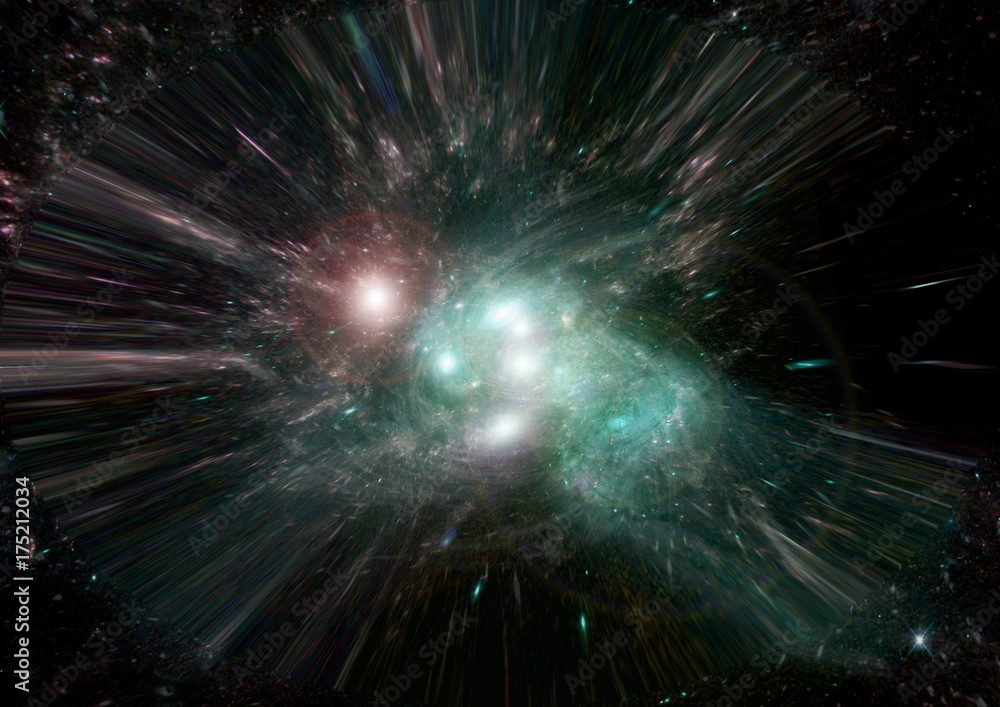 Fototapeta premium galaxy in a free space