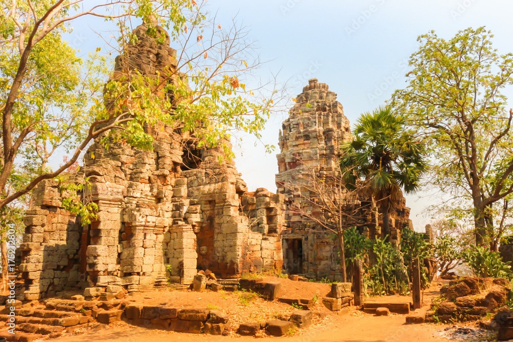 Sanctuary Pagoda Prasat Banan temple Battambang, Cambodia, Southeast Asia