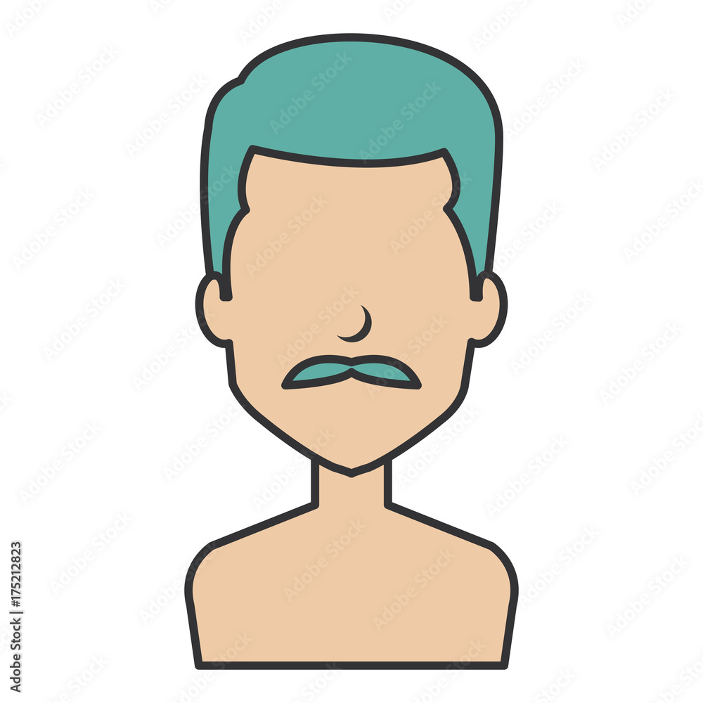 young man shirtless avatar character