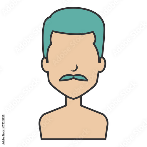 young man shirtless avatar character