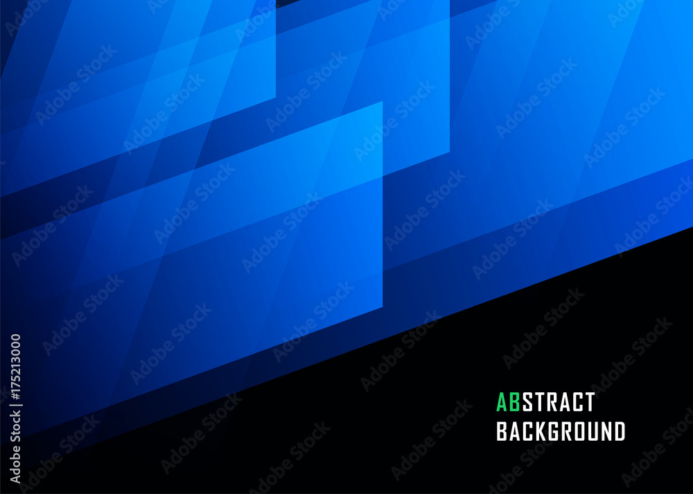 Blue geometric technological background. Template brochure and layout design