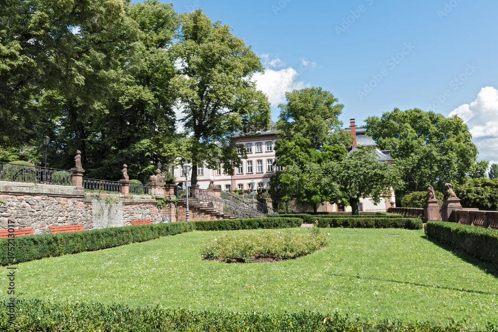 Park of the Bolongaropalastes in Frankfurt Hoechst