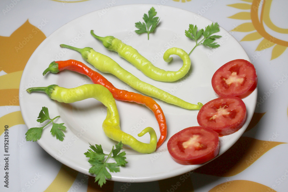 peppers and tomato salad peppers and tomato salad