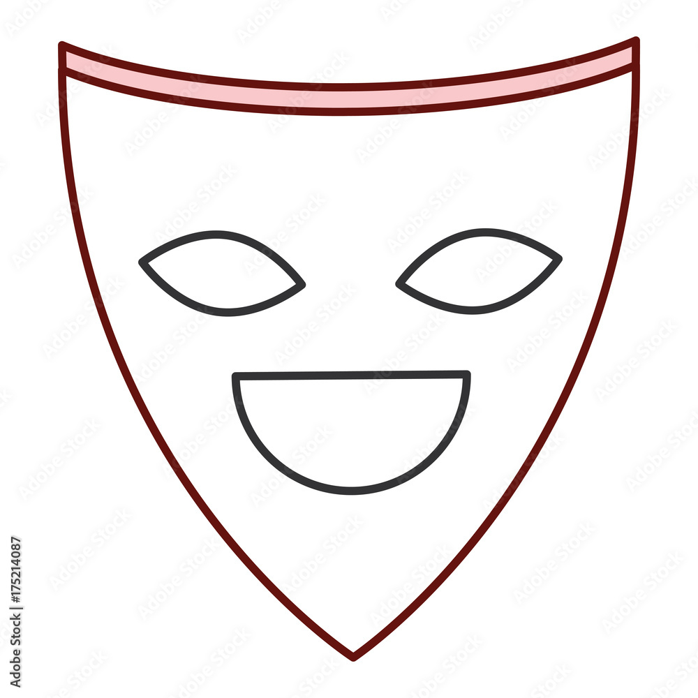 theater mask isolated icon